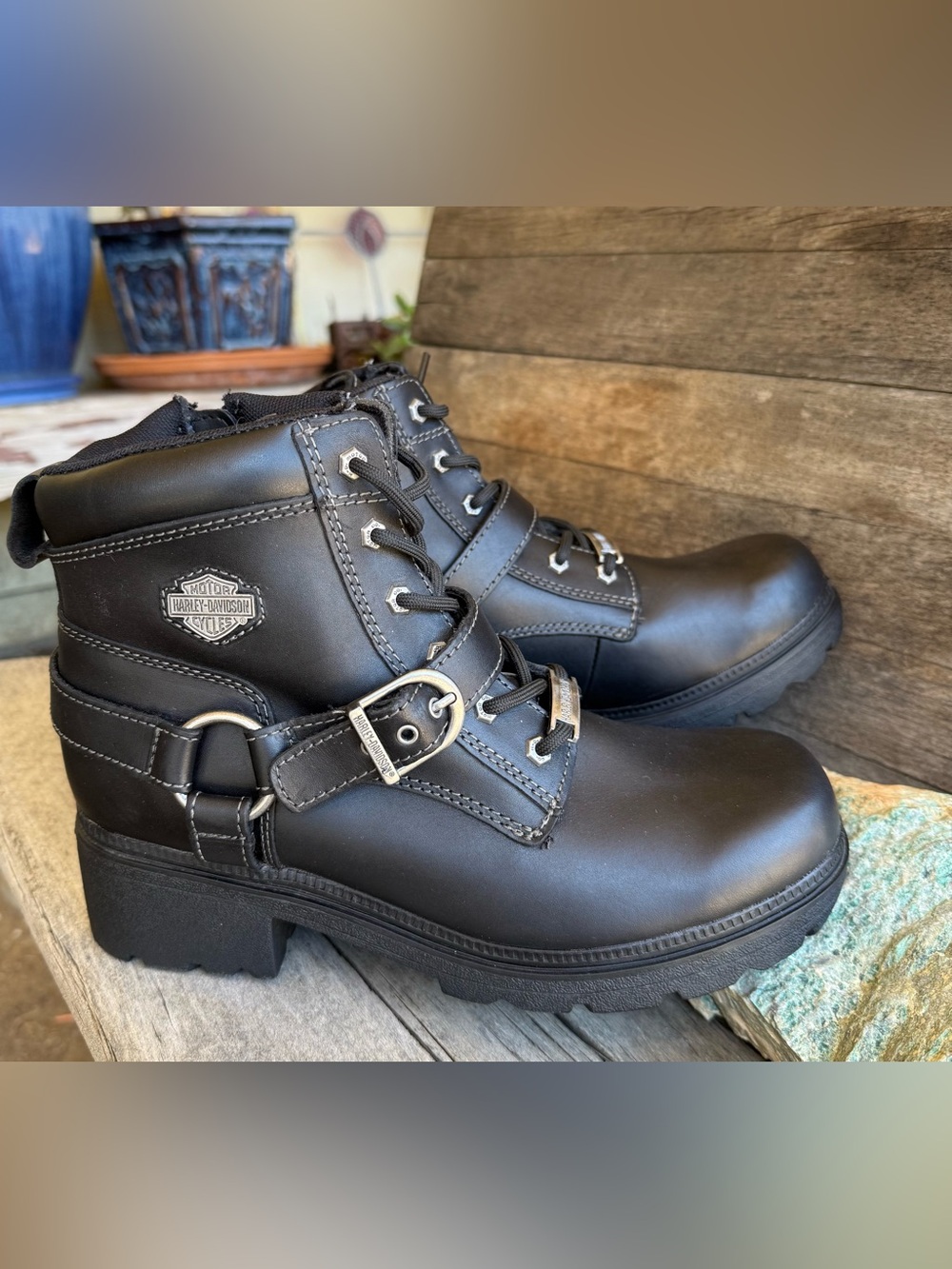 Harley-Davidson Women's Tegan Leather Boots 8 NWOT